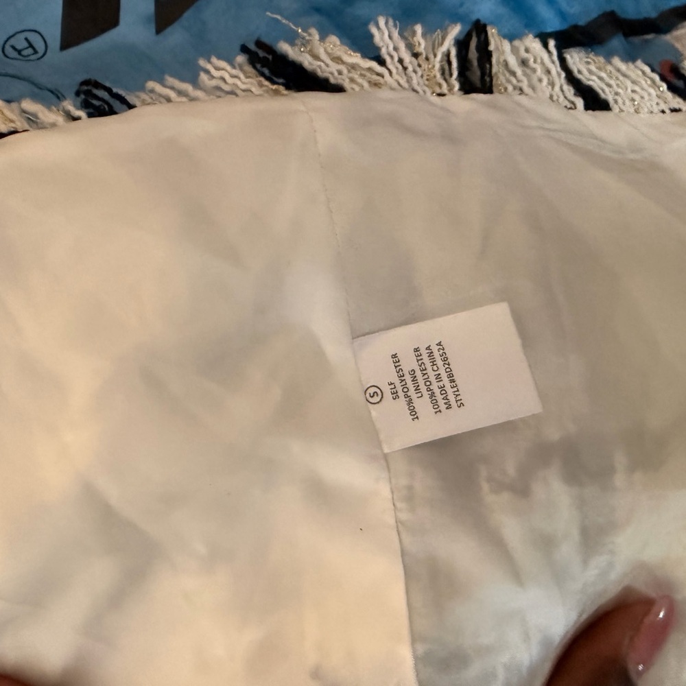 Fashion Nova White and Black Checked Tweed Mini Skirt - Picture 7 of 7